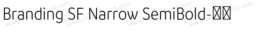 Branding SF Narrow SemiBold字体转换